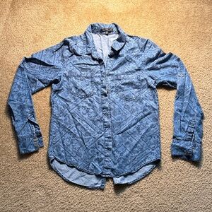 Men's Blue Patterned Shirt